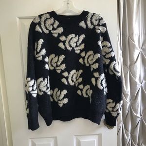 Zoco flower wool sweater